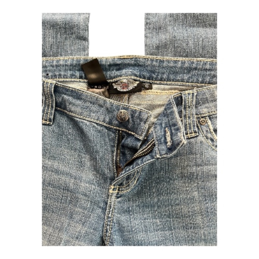 EUC Harley Davidson women’s embellished embroidered pocket jeans | size 10L - Picture 7 of 10
